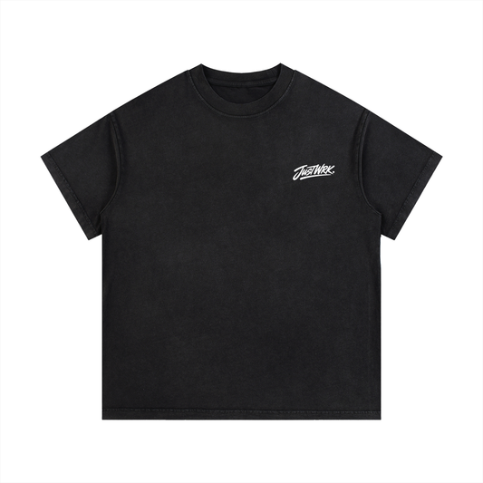 JustWrk Balance Tee - Vintage Wash Cotton T-Shirt
